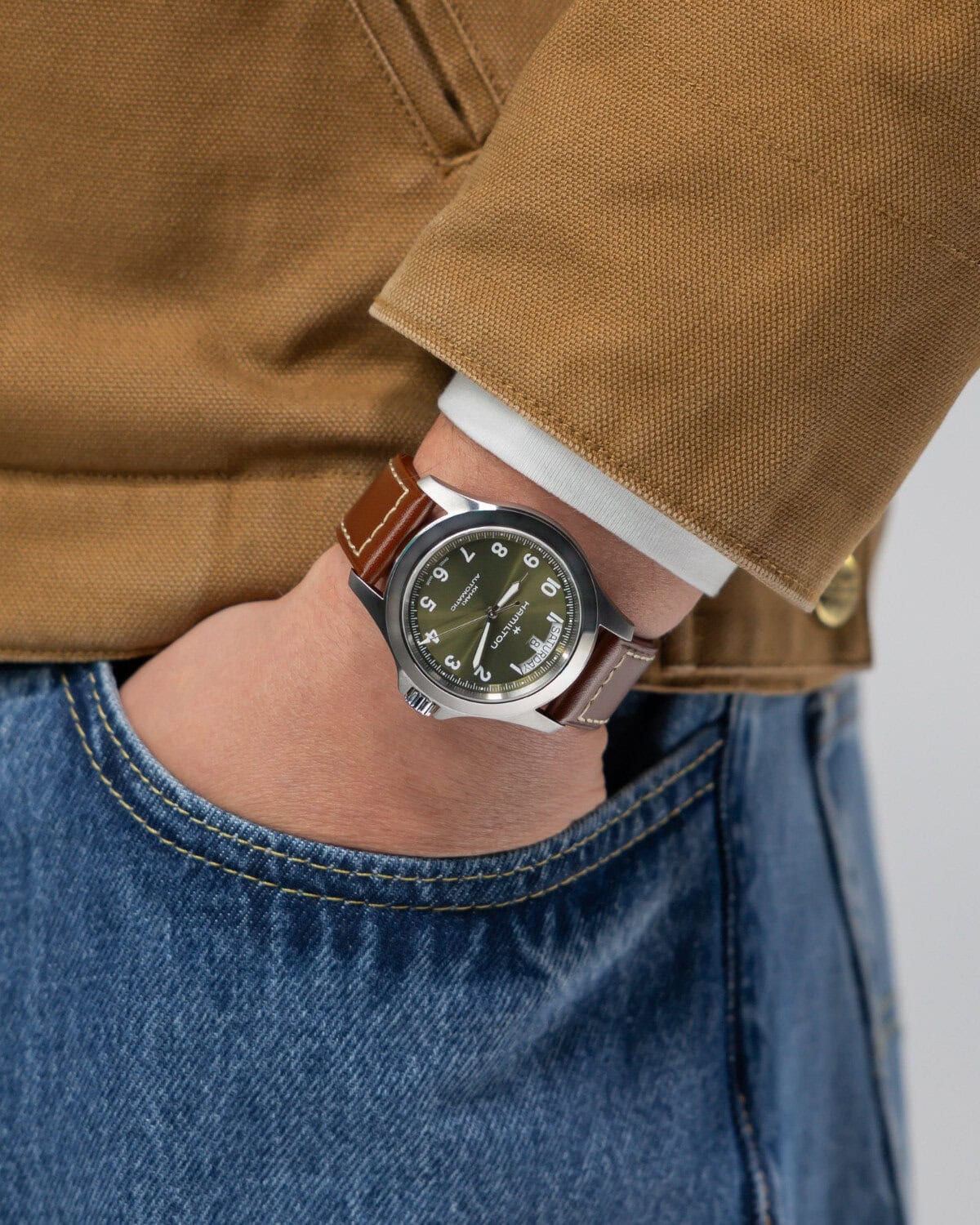 Hamilton Khaki Field King Day Date 40mm H64475560 - Image 4
