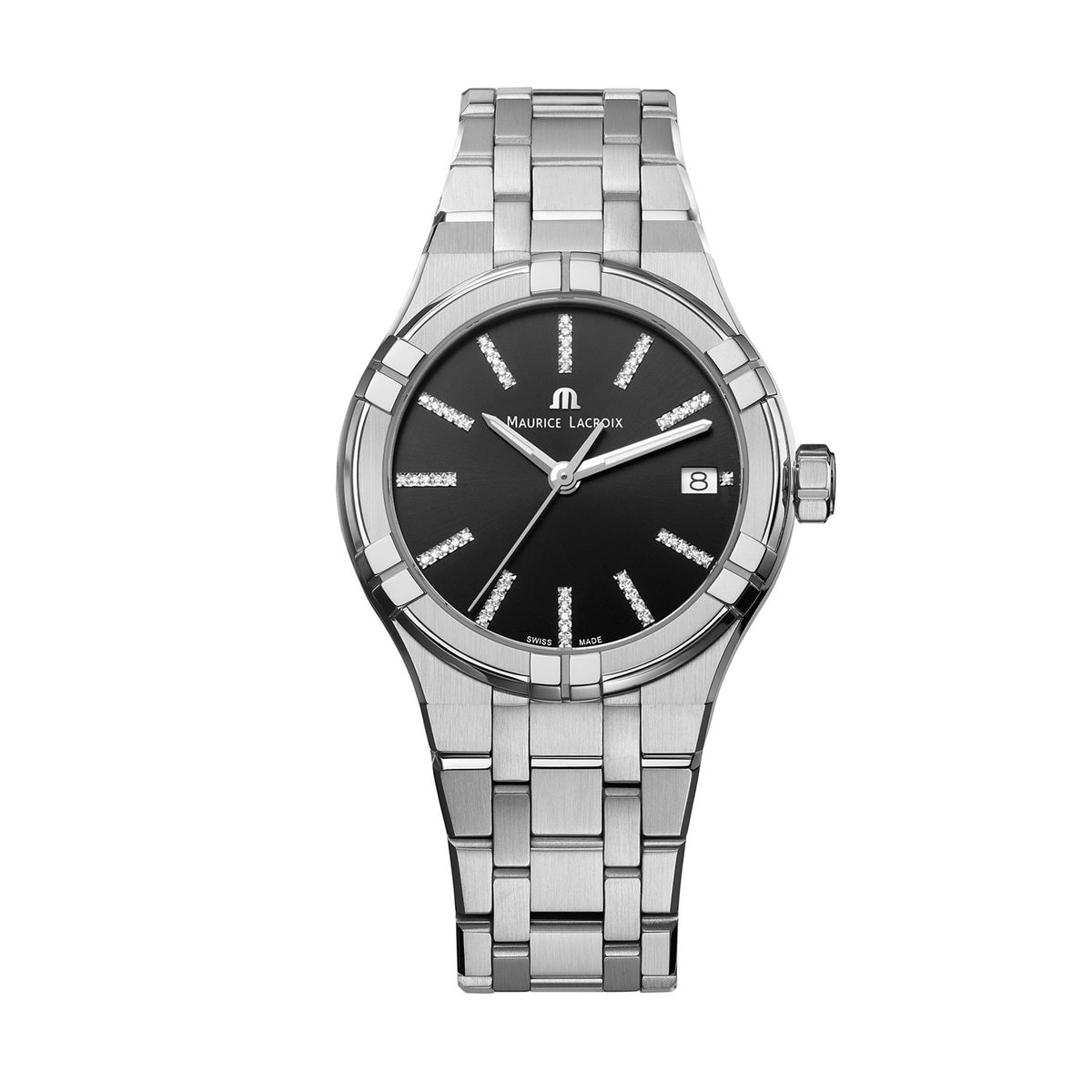 AIKON QUARTZ DATE 35MM AI1106-SS002-350-1