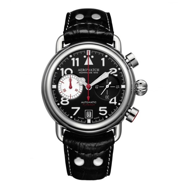 AEROWATCH HOMMAGE 1910 CHRONO FLYBACK TITANIUM A72945TI01