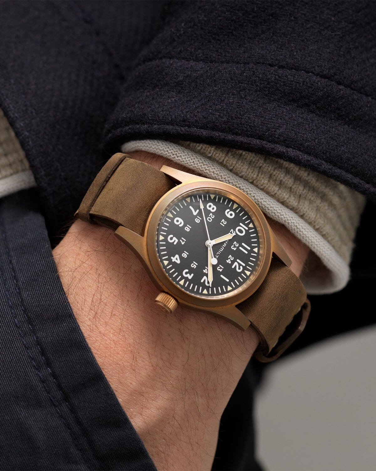 Hamilton Khaki Field Mechanical Bronze H69459530 - Image 5